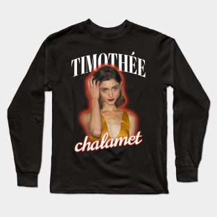 Timothee Chalamet ~ Natalia Dyer cursed Long Sleeve T-Shirt